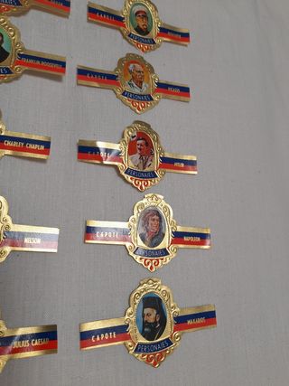 Lote de vitolas colección personajes
