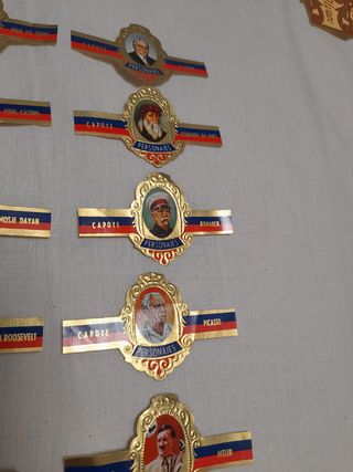 Lote de vitolas colección personajes