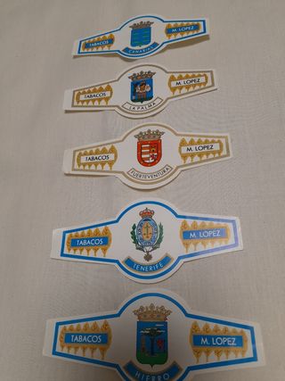 Lote vitolas escudos Islas Canarias 