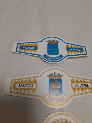 Lote vitolas escudos Islas Canarias 
