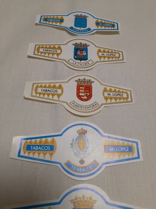 Lote vitolas escudos Islas Canarias 