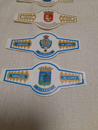 Lote vitolas escudos Islas Canarias 