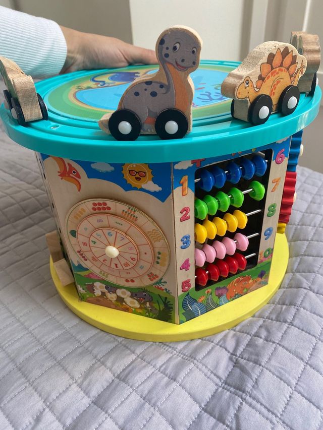 Juguete niños montessiori avtividades dinosaurio