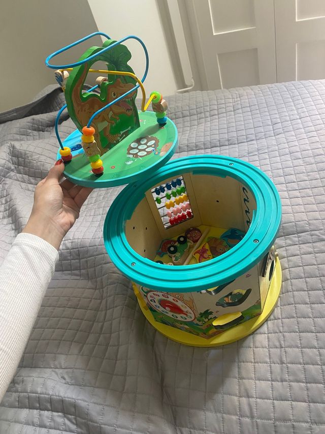 Juguete niños montessiori avtividades dinosaurio