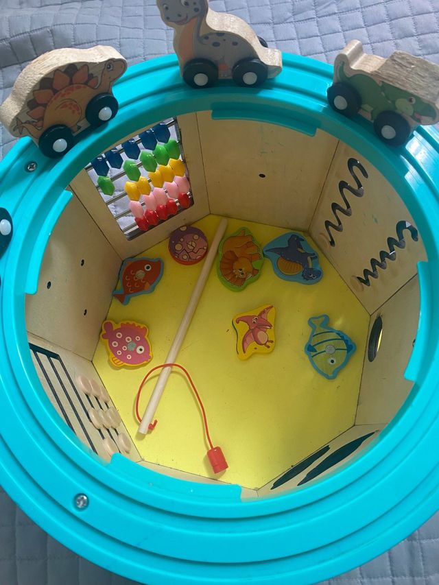 Juguete niños montessiori avtividades dinosaurio