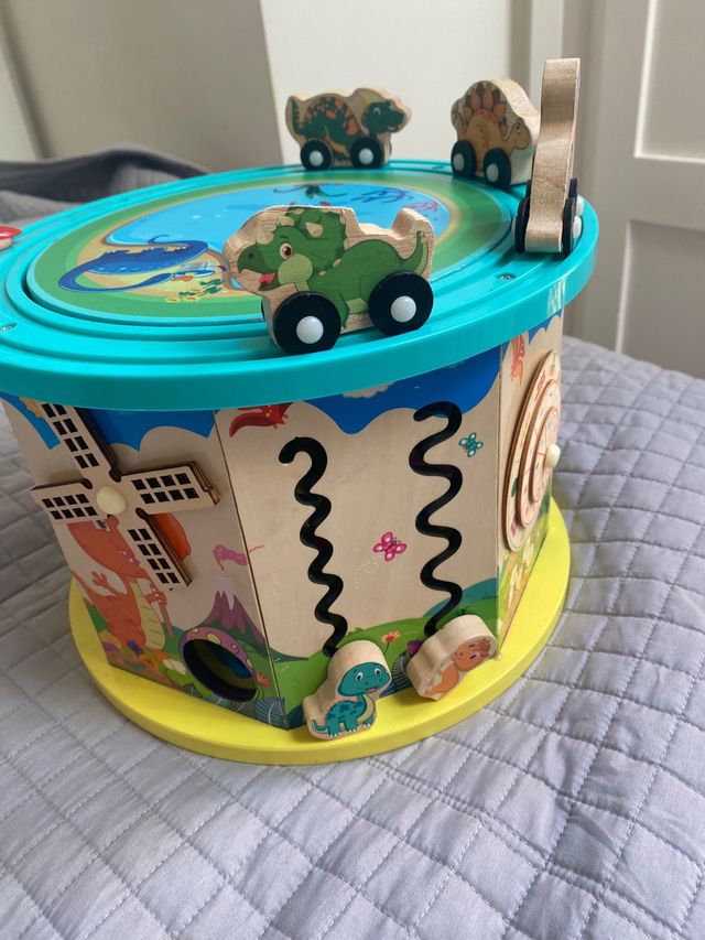 Juguete niños montessiori avtividades dinosaurio