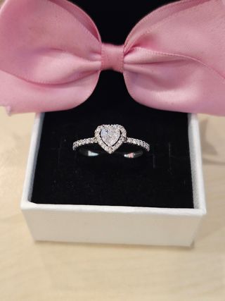 🎁💍Anillo plata corazón en relieve