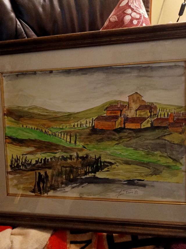 Quadro pittura acquerello