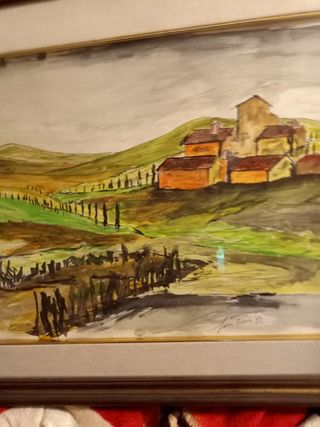 Quadro pittura acquerello 