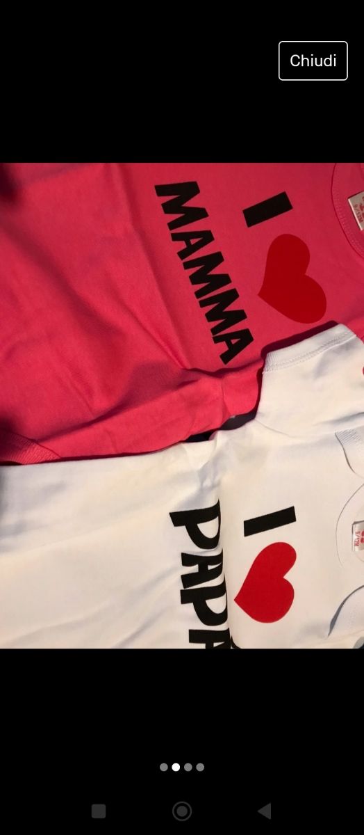 Body neonato I love mamma i love Papà