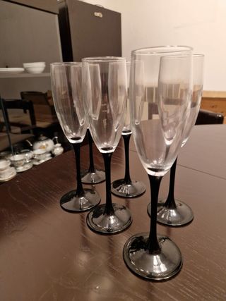 Set 6 bicchieri da flute
