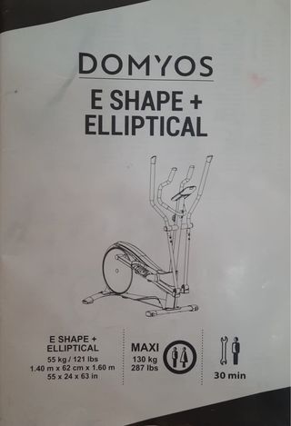 Bicicleta eliptica marca domyos (4 usos)