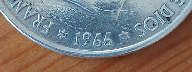 Moneda de 100 pesetas 1966