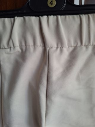 Pantalón crudo pitillo Mango talla 34