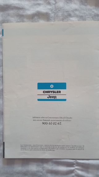 Catálogo Chrysler Jeep