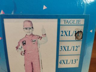 Disfraz chico 2 XL Formula 1 piel
