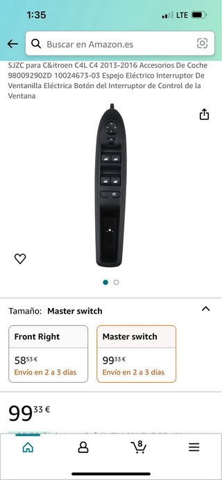 botonera elevalunas Citroen C4L C4