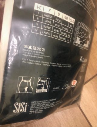 Sisi collant tg 2 vita bassa capri color moka