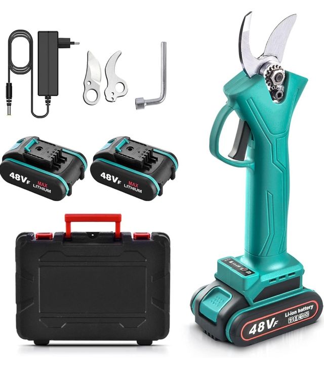 Tijeras de podar con 2 baterías