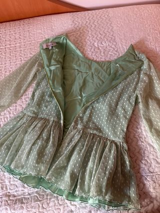 Blusa bruna verde pastel