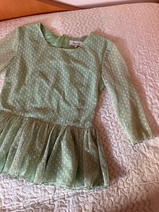 Blusa bruna verde pastel