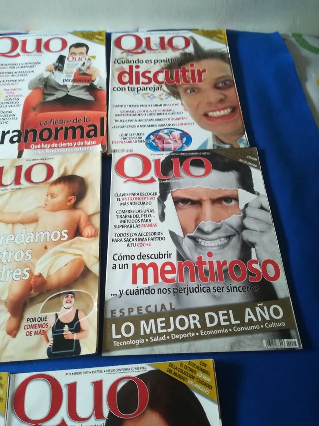 NUEVE REVISTAS QUO AÑOS 1995. 96. 97