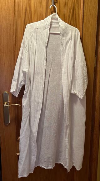 Kimono blanco 100% algodón