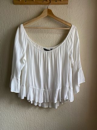Blusa blanca - zara