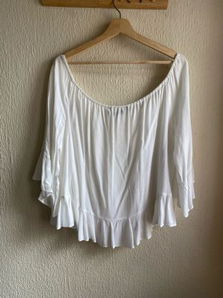 Blusa blanca - zara
