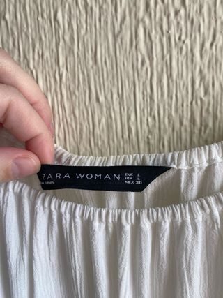 Blusa blanca - zara