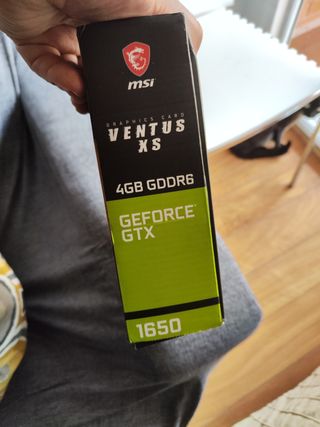 Tarjeta gráfica GeForce gtx1650 ventus xs
