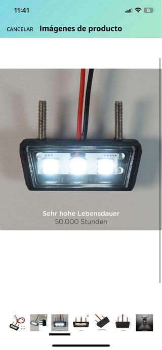 Luz de matricula 