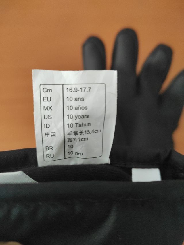 Guantes de nieve niño. Termicos