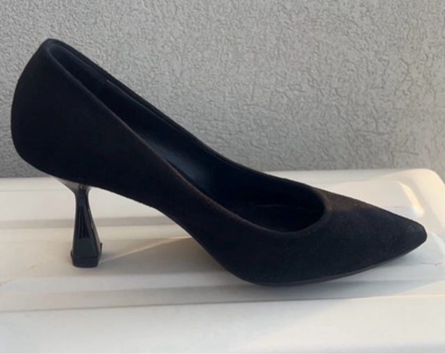 Décolleté camoscio nero 36 Mckanzie Paris