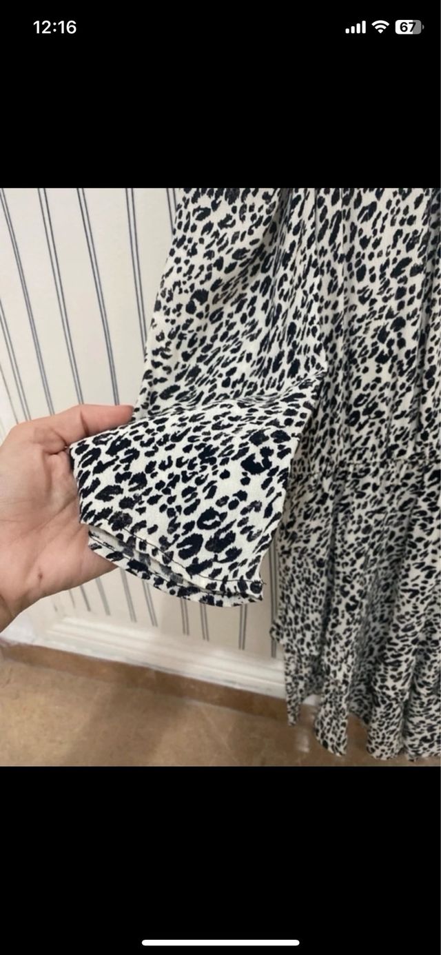 Vestido Zara corto volantes