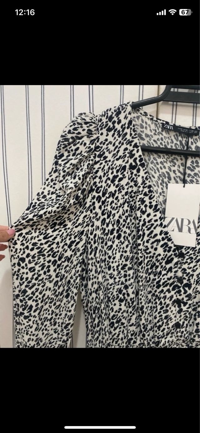 Vestido Zara corto volantes