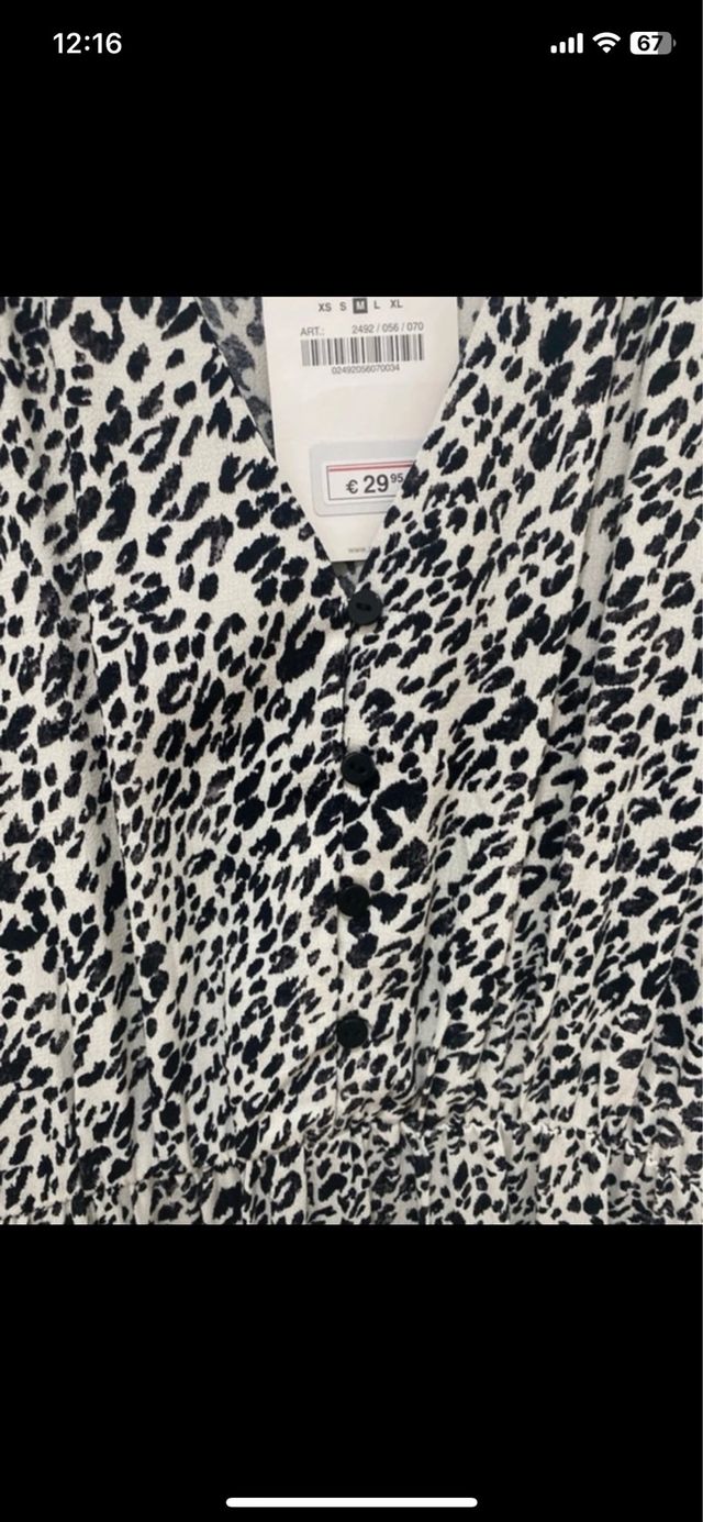 Vestido Zara corto volantes