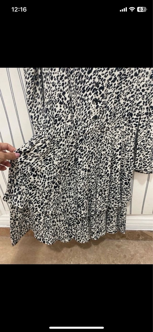 Vestido Zara corto volantes