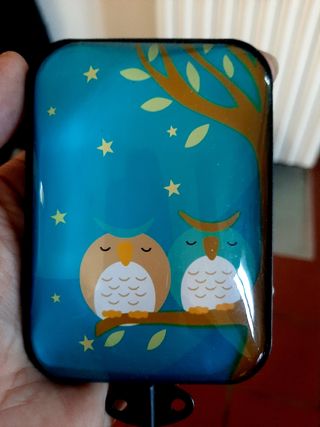 3 mini appendiabiti 15x7 soggetto Gufi