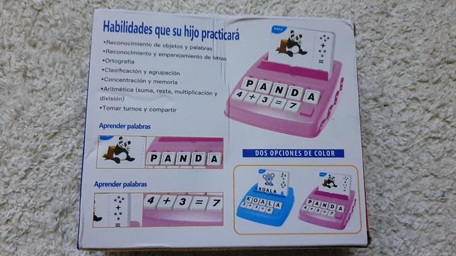 juego montessori letras y números