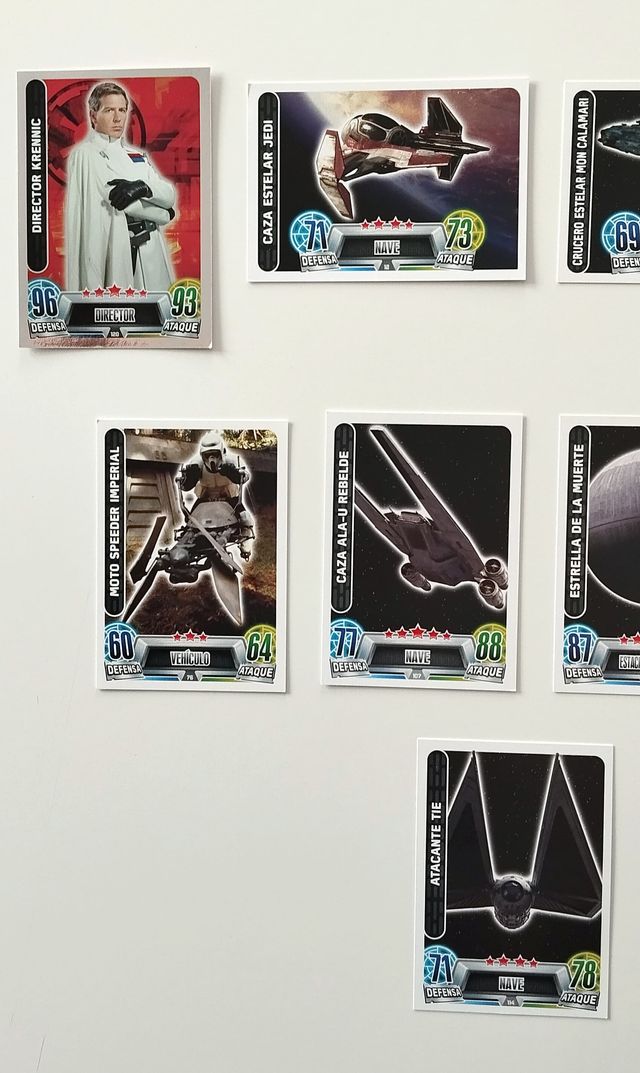 CROMOS STAR WARS FORCE ATTAX Topps Carrefour 2016