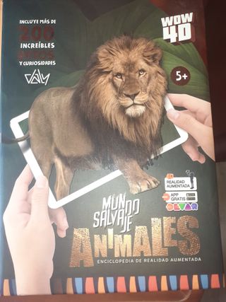 Libro Mundo Salvaje Animales 4D 