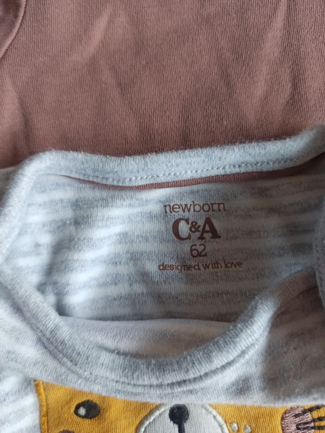 Pack 3 conjuntos recién nacido C&A. T.56-62