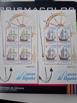 EMISIÓN FILATÉLICA BARCOS DE ESPAÑA