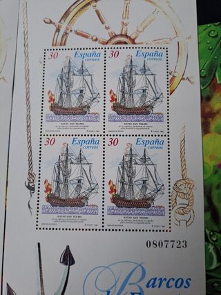 EMISIÓN FILATÉLICA BARCOS DE ESPAÑA
