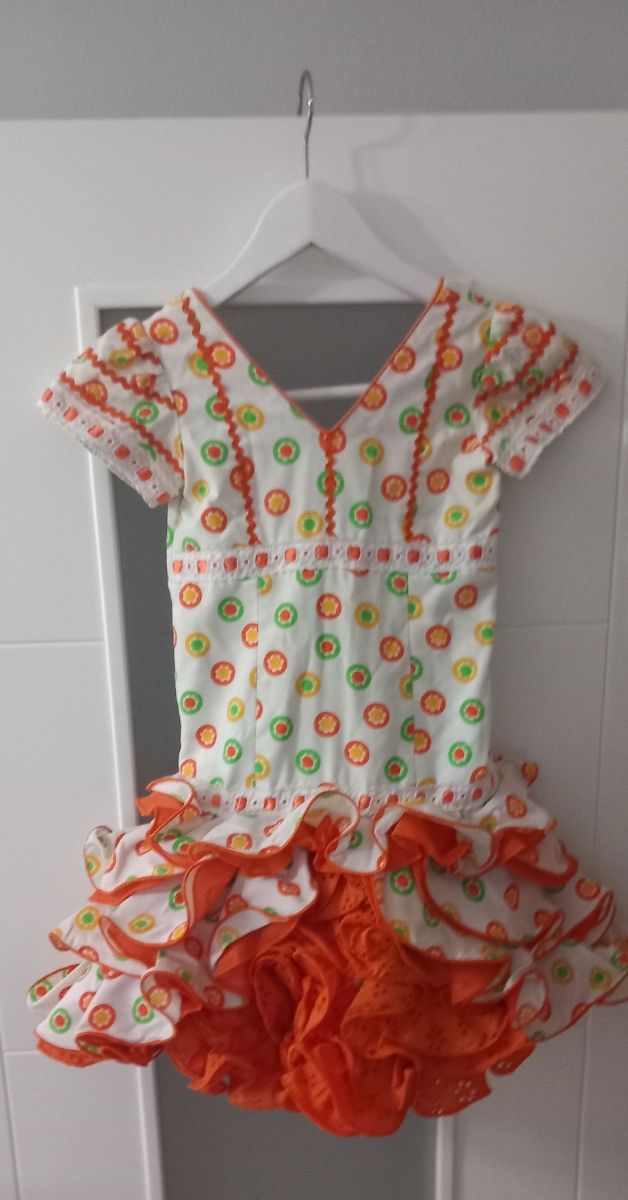 Traje flamenca niña (talla 4)