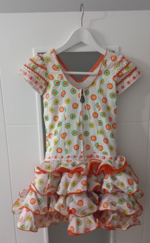 Traje flamenca niña (talla 4)