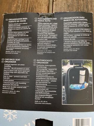 2 Organizadores asiento coche