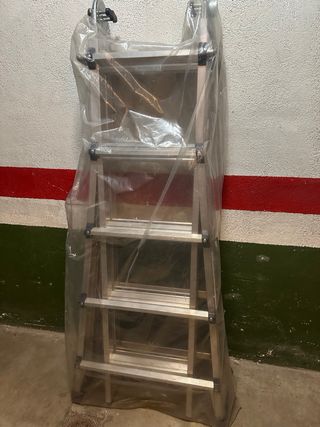 Escalera telescopica de aluminio