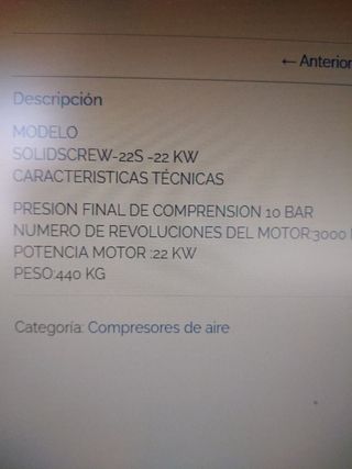 COMPRESOR  AIRE de  TORNILLO Boge